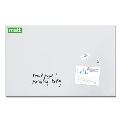Image of SIGEL GL541 Premium Glass magnetic Board / White Board, glossy surface, 100 x 65 cm, easy mounting, super Artverum