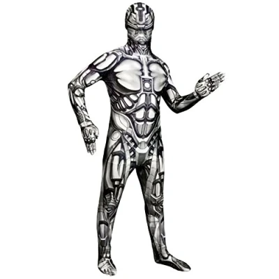 Image of Morphsuits Official Android Monster Kids Halloween Fancy Dress Costume Small (Age 6 10)