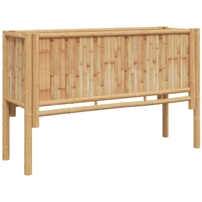 Image of vidaXL Garden Raised Bed Brown 110 x 35 70 cm Bamboo