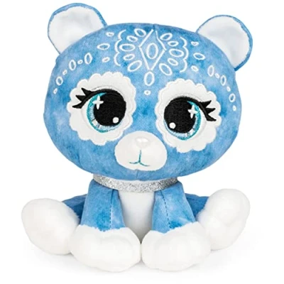 Image of GUND Official, P.Lushes Cute Designer Fashion Collectable Pets Demi Jeane Bear Premium Stylish Stuffed Animal Soft Plush, Blue, 15.2cm Toy For Girls and Boys Aged 3 Years Up