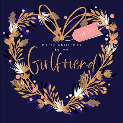 Image of UK Greetings Girlfriend Christmas Card Merry to My