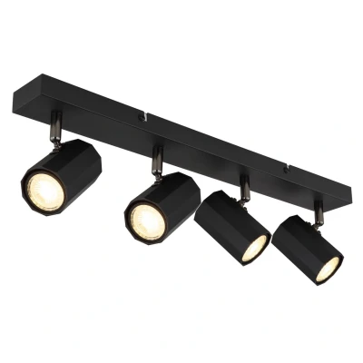 Image of James Ceiling Spotlight Bar Matt Black 4x GU10