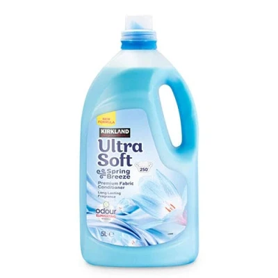 Image of Kirkland Signature Ultra Soft Spring Breeze Fabric Conditioner, 5 Litres (250 Wash)