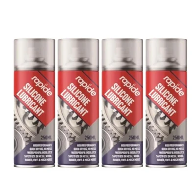 Image of PNJB Silicone Spray Lubricant, All Weather Protection, Multi Purpose, Repels Dirt &amp; Moisture, Fast Drying, Vinyl Material,250ML (4PCS)