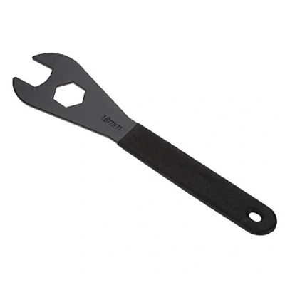 Image of Phisscii Cone Spanner (18mm) Carbon Steel Bicycle Repair Tool, Anti slip Handle, Durable, Lightweight, Portable