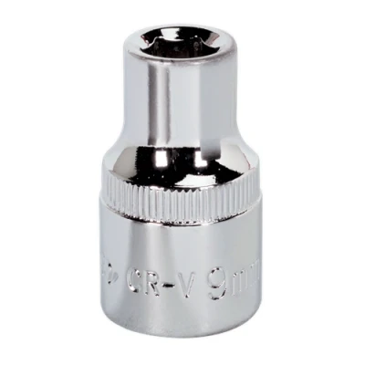 Image of Sealey Premier WallDrive® Socket 9mm 1/2&quot;Sq Drive Fully Polished