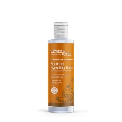 Image of Urban Veda Soothing Hydrating face Toner and Calming for Dry, Mature, Sensitive &amp; Inflamed Skin Contains Sandalwood, Organic Aloe Vera Rose Water Daily Simple 150 ML