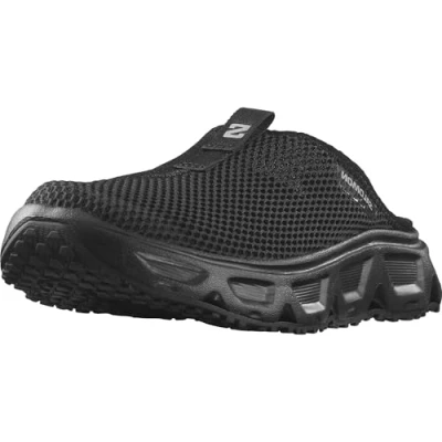 Image of Salomon Reelax Slide 6.0 Walking sandals, Women&#039;s, Size: 4.5, Black/alloy Textile