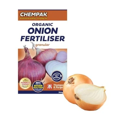 Image of Chempak Onion Fertiliser Feed Shallot Garlic Essential Nutrients 750kg Pack by Thompson and Morgan