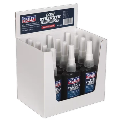 Image of Sealey Thread Lock Low Strength 50ml Pack of 12