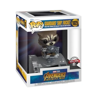 Image of Funko Pop! Deluxe: Marvel Guardians Of the Galaxy Ship Rocket Raccoon Avengers Collectable Vinyl Figure Gift Idea Official Merchandise Toys for Kids &amp; Adults Movies Fans
