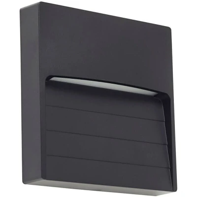 Image of Lindby LED outdoor wall light Elissa, black, plastic, CCT