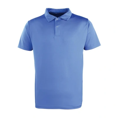 Image of Premier Unisex Adult Coolchecker Pique Polo Shirt (Royal Blue) Size X Small