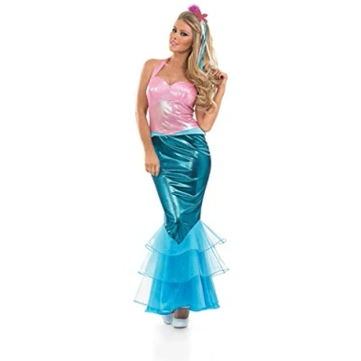 Image of Fun Shack Mermaid Costume Adult Women, Skirt Adult, Dress Womens Costume, Under the Sea Dress. Medium
