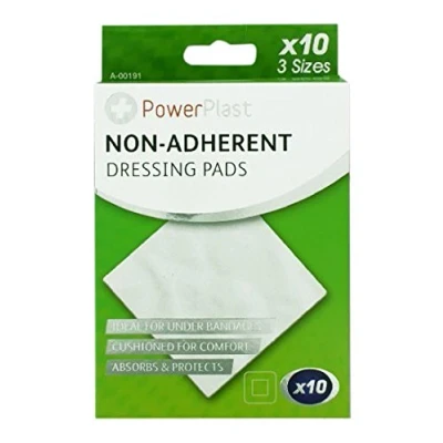 Image of zizzi 10x Sterile Non Adherent Dressing Pads Medical Wound First Aid 3 Sizes Shop Monk