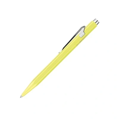 Image of Caran d&#039;Ache 849 Ballpoint Pen in Neon Yellow Pastel with Slim Pack, Limited Edition, NN0849.462, Pack of 1