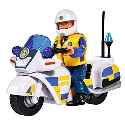 Image of Simba 109251092 Fireman Sam Police Motorcycle with Malcolm Figure &amp; Accessories, Season 12, from 3 Years