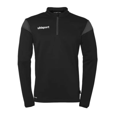 Image of uhlsport Squad 27 1/4 Zip Top, Unisex Pullover Sweater, schwarz/anthra,