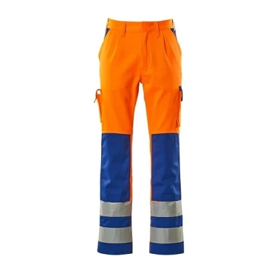 Image of Mascot Olinda Trousers Hi vis Orange/Royal Blue 82C48 (L32W32.5)