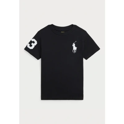 Image of Polo Ralph Lauren BIG PONY Cotton Jersey TEE Print Tshirt for kids, Size: 10 12y, Black