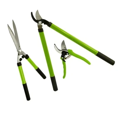 Image of 3PC Tree Lopper Secateur Shear Hedge Cutting Garden Plant Pruning Plier Tool Tools Set