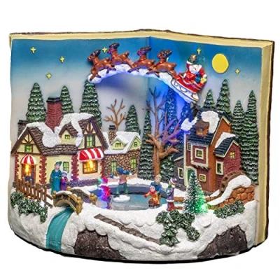Image of Konstsmide LED Christmas Scene : Mains or Battery Book with Moving Children 4218 000