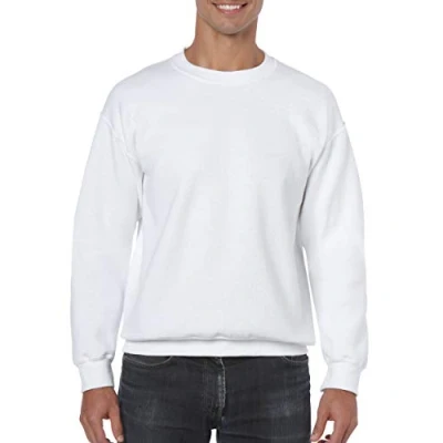 Image of GILDAN Heavy Blend Unisex Adult Crewneck Sweatshirt (XL) (White)