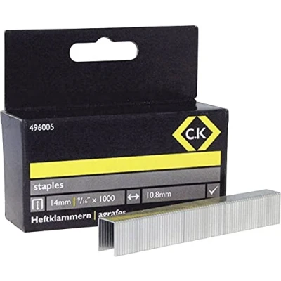 Image of C.K Staples 10.5mm wide x 14mm deep Box of 1000