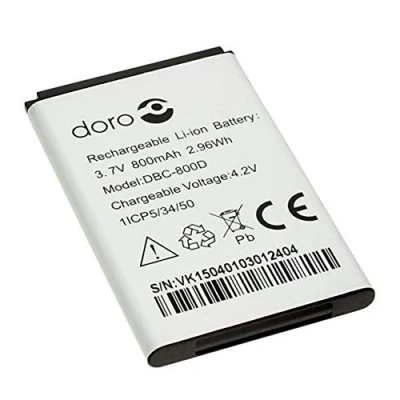 Image of DORO DBC 800D Battery for Easy 500, 506, 508, 509, 510, 515, 800 mAh