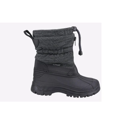 Image of Cotswold Childrens Unisex Bathford Wellingtons Junior Black Fleece Size UK 12 Kids