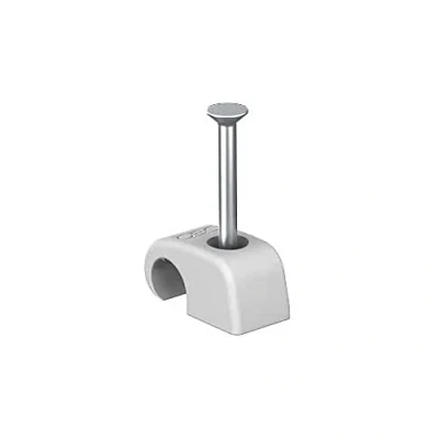 Image of Nail Cable Clips for 7 12 mm Round Cables with 35 Pack of 200