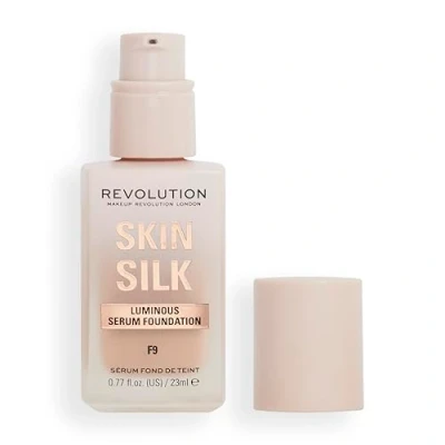 Image of Makeup Revolution, Skin Silk Serum Foundation, Light to Medium Coverage, Contains Hyaluronic Acid, F9, 23ml