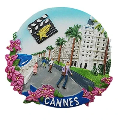 Image of 3D Cannes France Fridge Magnet Travel Souvenir Gift Home &amp; Kitchen decor magnetic sticker Refrigerator