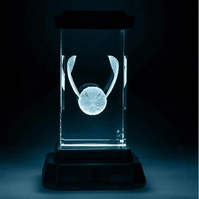 Image of Paladone Golden Snitch Holographic Light, Battery Powered Lighting, Quidditch Themed Lamp and Decor for Harry Potter Fans