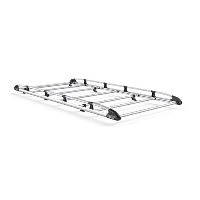 Image of Rhino Aluminium Roof Rack for Renault Trafic (01 14) [SWB, Barn Doors]