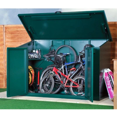 Image of 7&#039; x 3&#039; Asgard Access 4 Bike Metal Storage Shed (2.13m 0.83m)