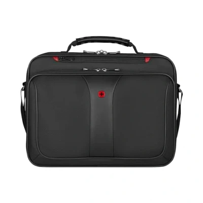 Image of Wenger 600647 Legacy 16&quot; Laptop Briefcase, Checkpoint friendly padded compartment with Lockable zippers in Black (11 Litres),