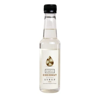 Image of Simply Coconut Syrup, Vegan &amp; Nut Free Flavoured Syrup for Coffee, Cocktails Baking (250ml)