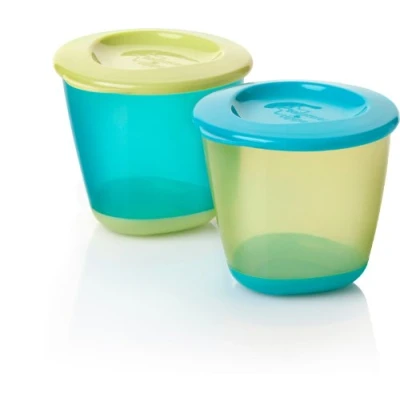 Image of Tommee Tippee Explora 4 oz Pop Up Weaning Pots (2 Pack), TT FED02