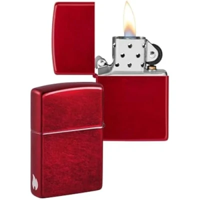 Image of Zippo Lighter, Candy Apple RED, One Size (221 094930), Metal