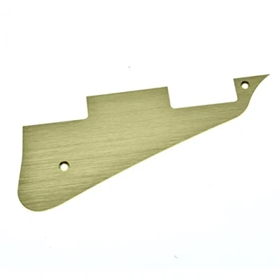 Image of KAISH Metal Aluminum Anodized Modern Style LP Guitar Pickguard Scratch Plate for Epiphone Les Paul Gold