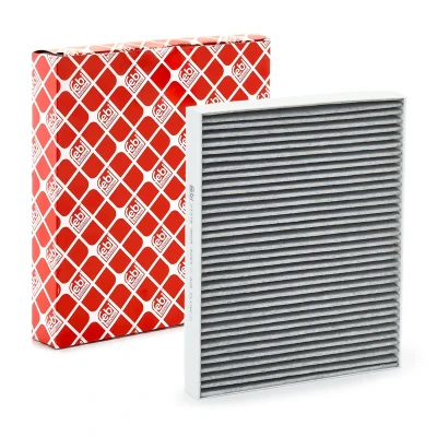 Image of 7H0819631A Pollen Filter FEBI BILSTEIN 21318 Activated Carbon 272mm 219mm 30mm VOLKSWAGEN: Multivan 5 (7HM, Transporter 5, Touareg II, AUDI: Q7