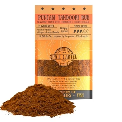 Image of Spice Cartel&#039;s Punjabi Tandoori Masala Blend. Artisanal Blend Inspired by The Indian Tandoor. 100g Resealable Pouch. Hand Made with Love in UK.