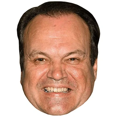 Image of Shaun Williamson (Grin) Celebrity Mask, Flat Card Face, Fancy Dress Mask