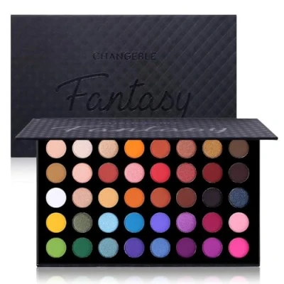 Image of Highly Pigmented Eye Makeup Palette, Matte Shimmer Metallic Eyeshadow Pallet Long Lasting Blendable Natural Colors Make Up Shadows Cosmetics Gift Kit