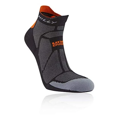 Image of Hilly Marathon Fresh Socklet Socks Black/Orange, M