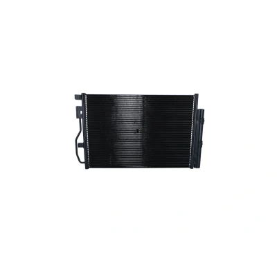 Image of 95026324, 95358526, 96943762 Condenser NRF EASY FIT 350044 with gaskets/seals dryer 11,8mm 8,8mm Aluminium 560mm
