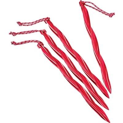 Image of MSR Cyclone 10&quot; Tent Stake, 4 Pack, Red