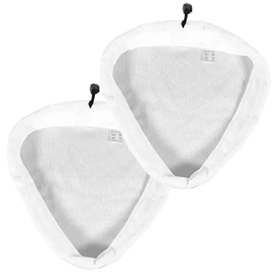 Image of SPARES2GO Microfibre Cloth Cover Pads Compatible with Beldray 5 in 1 10 15 Easy Reach Steam Cleaner Mop (Pack of 2)
