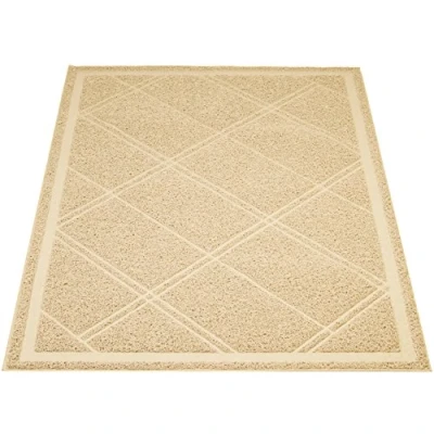 Image of Amazon Basics Cat Litter Mat, Tan, 24&quot; x 35&quot;